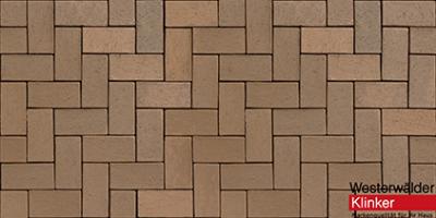 Тротуарная клинкерная брусчатка WK114BR40 Design Braun 200х100х40 Westerwalder Klinker